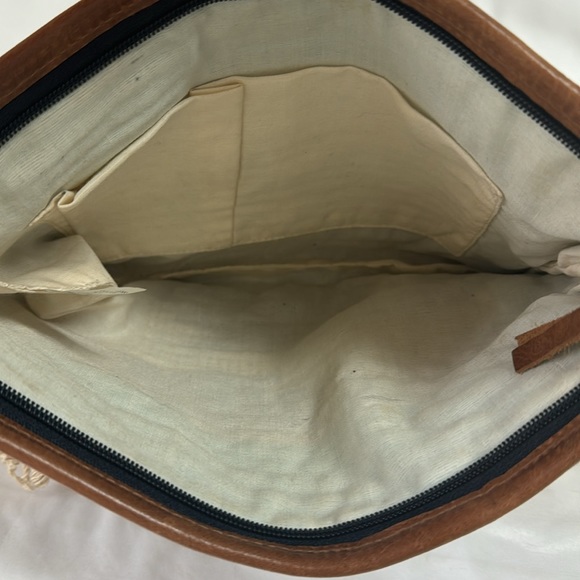 WORLD MARKET Large Boho Clutch/Bag Zipper Closure With Tassels Size 12”x9” - Picture 5 of 6